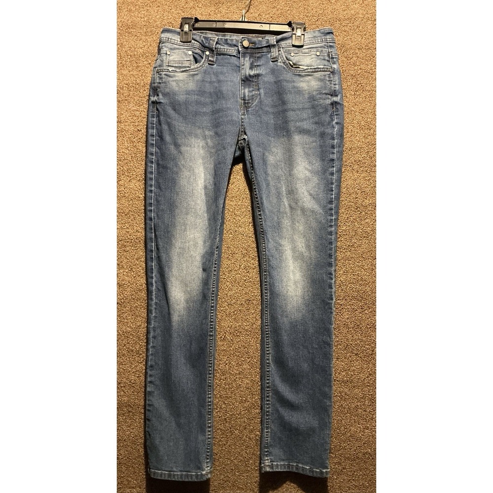 Steve's Jeans 32x32 Stretch Straight 5 Pocket Med Wash SU9AAMAXT88